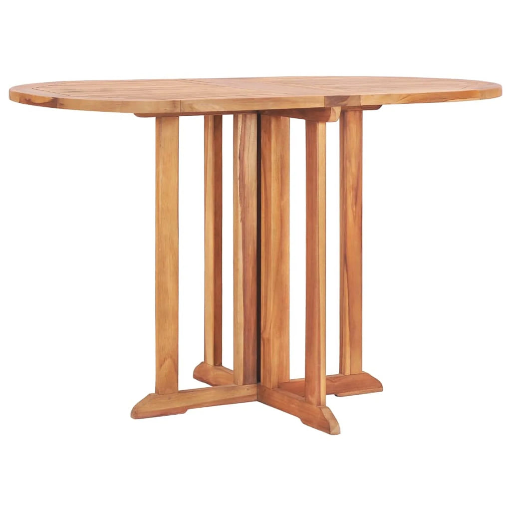 Folding Extendable Teak Wood Oval Outdoor Dining Table K232927