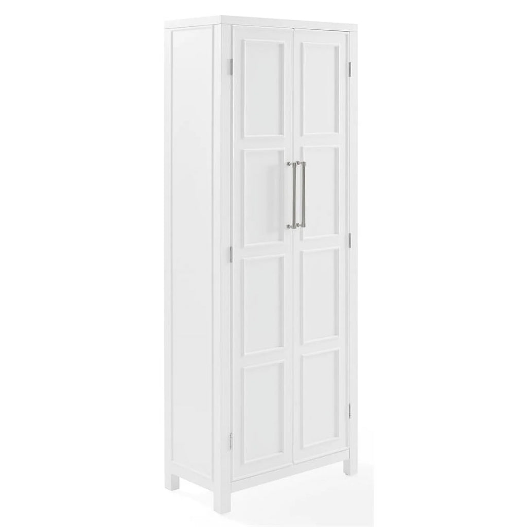 White Wood Storage Pantry W3493