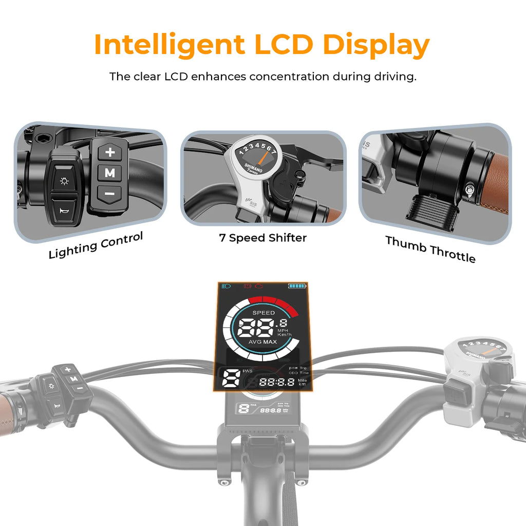 500W Electric City Cruiser Bicycle with 36V 13Ah Removable Battery P88577