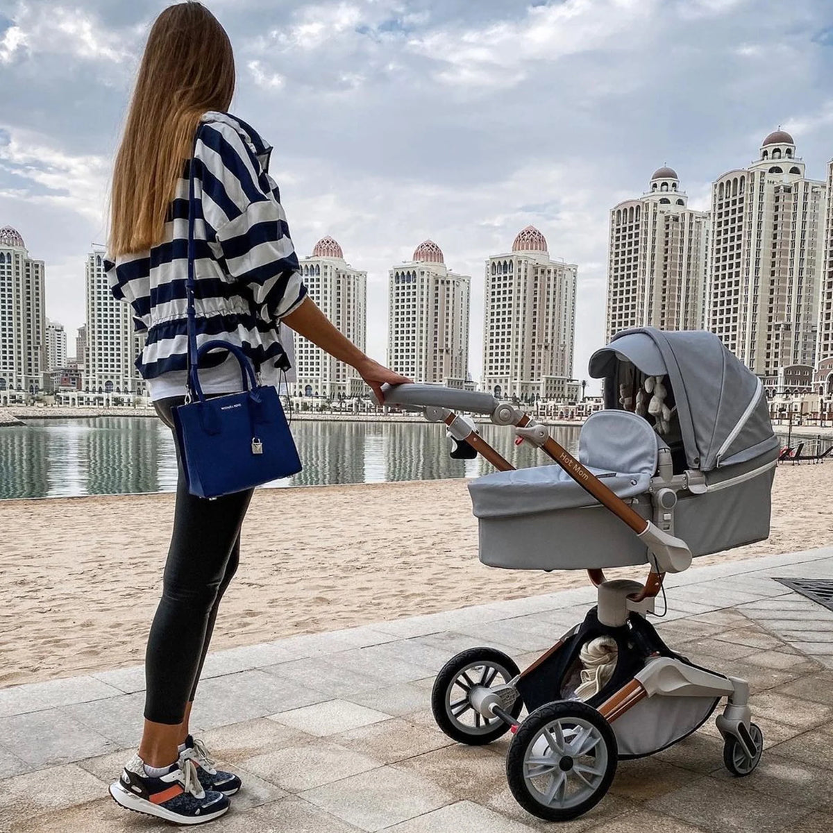 2 in 1 Bassinet Combo Reversible Travel System Stroller S4173