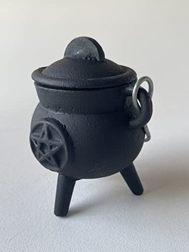Cast Iron Cauldron with Lid and Handle I491769