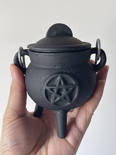 Cast Iron Cauldron with Lid and Handle I491769