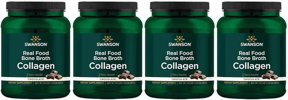 Chocolate Bone Broth Collagen Powder 19.5 oz 4 Pack U55812