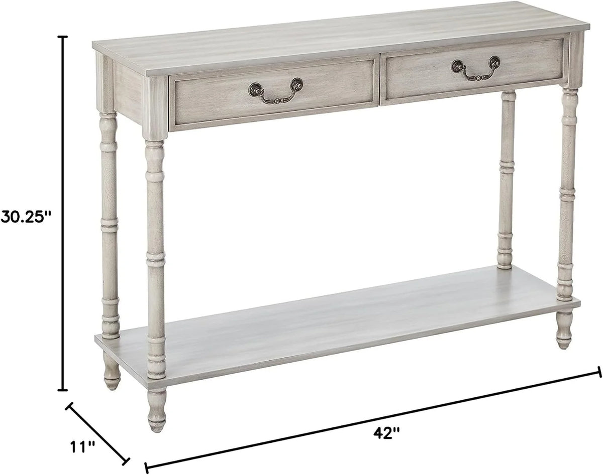 2 Drawer Wooden Console Sofa Table A560