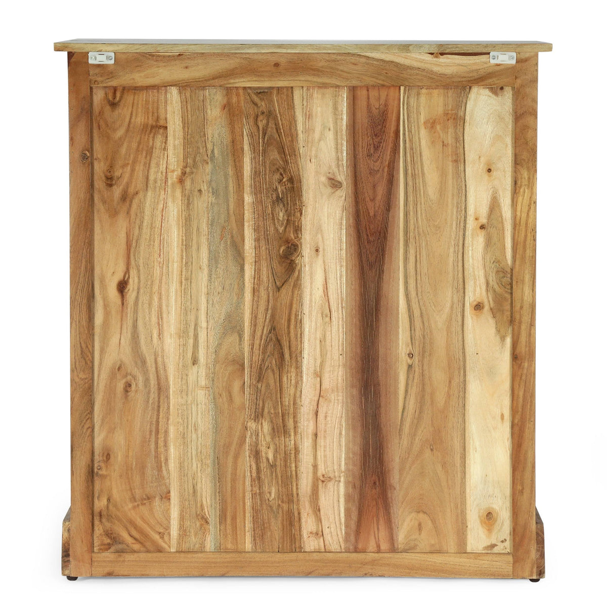 Acacia Wood Live Edge Cabinet with Sliding Door P3093