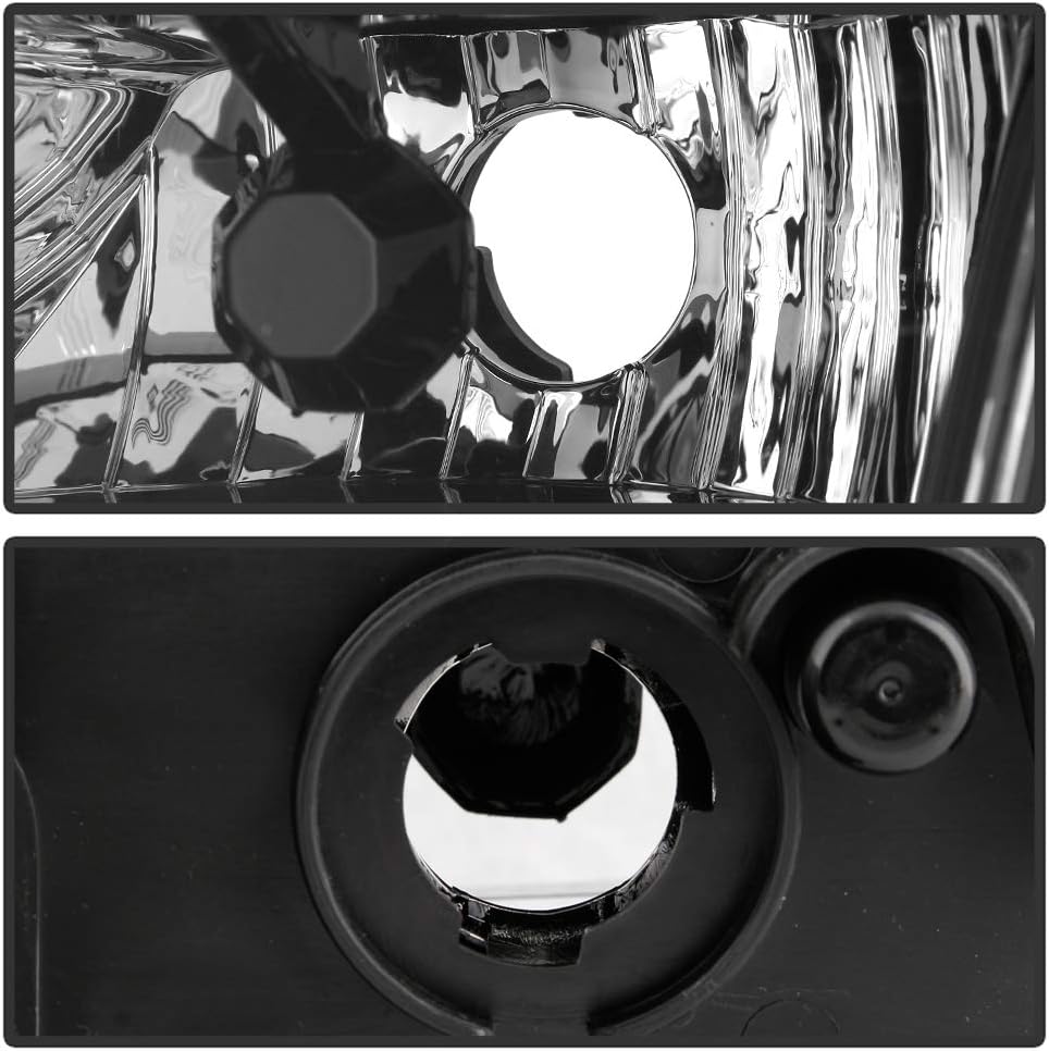 2009-2018 Dodge Journey Black Housing Headlights Assembly Pair Set Left+Right H3200