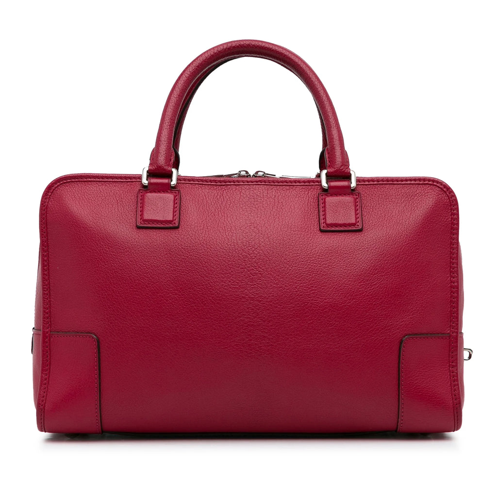Red Calf Leather Top Handle Handbag S303