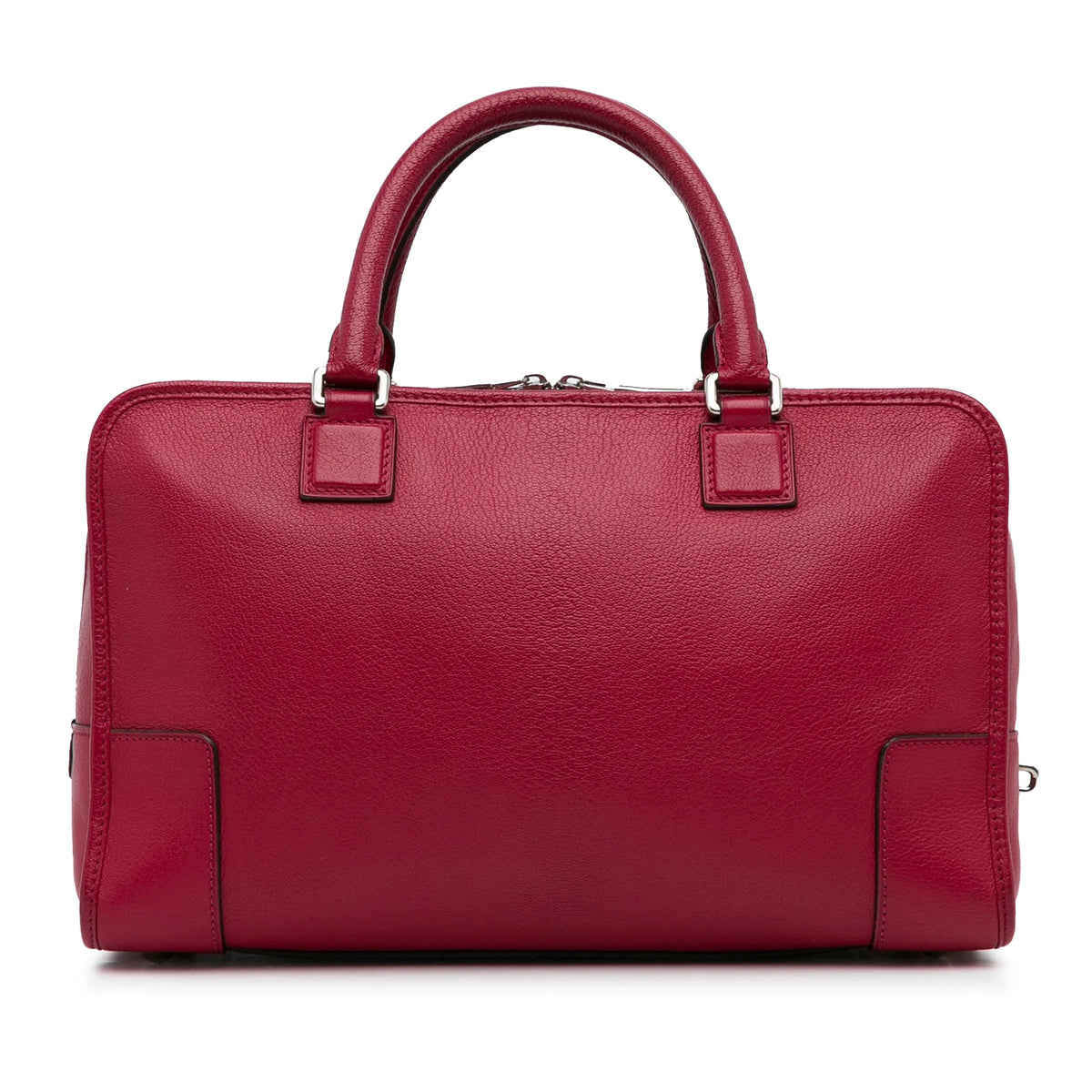 Red Calf Leather Top Handle Handbag S303