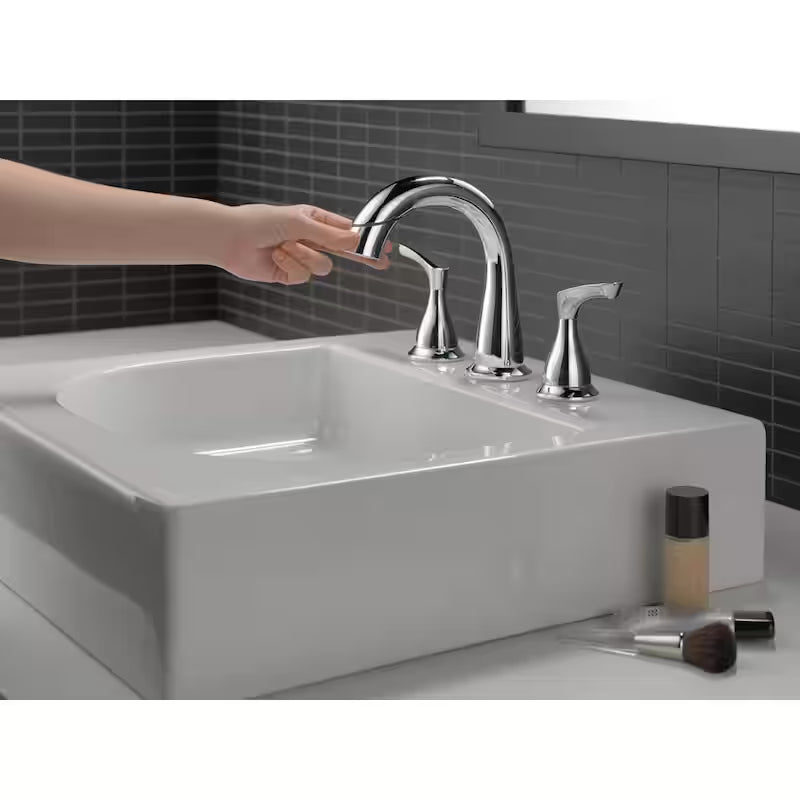 8 in. Widespread 2-Handle Bathroom Faucet with Pull-Down Spout in Chrome C43660