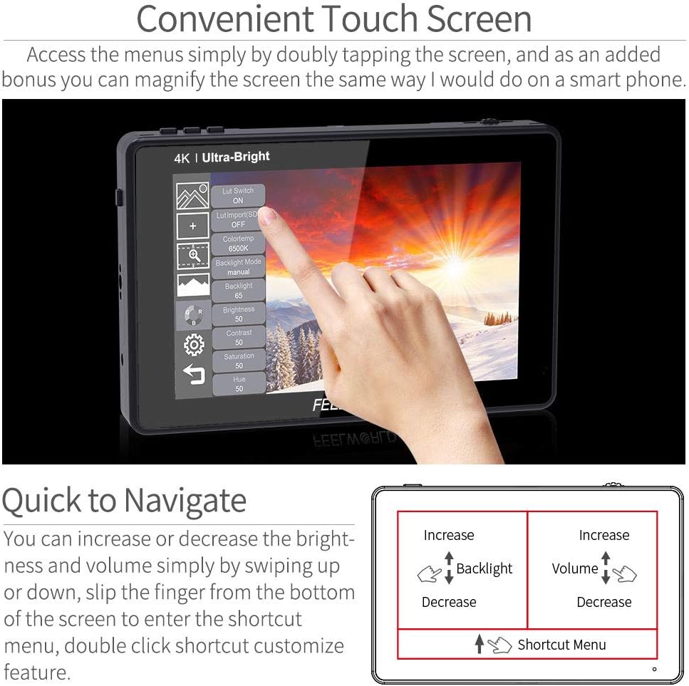 7 Inch Touch Screen Camera Field Monitor with 3D Lut I9258