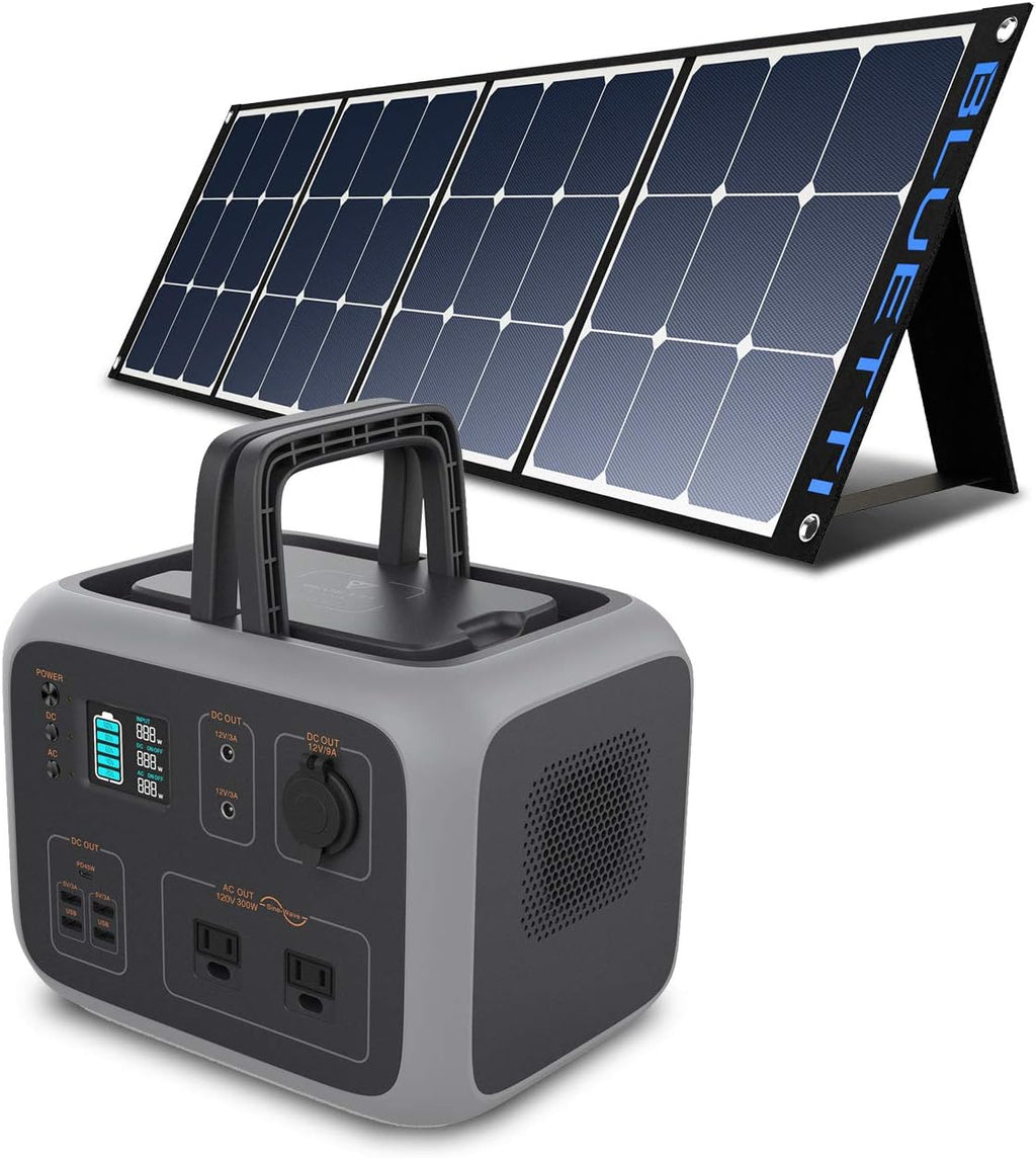 Portable Power Station with Solar Panel 500Wh Solar Generator Z240557