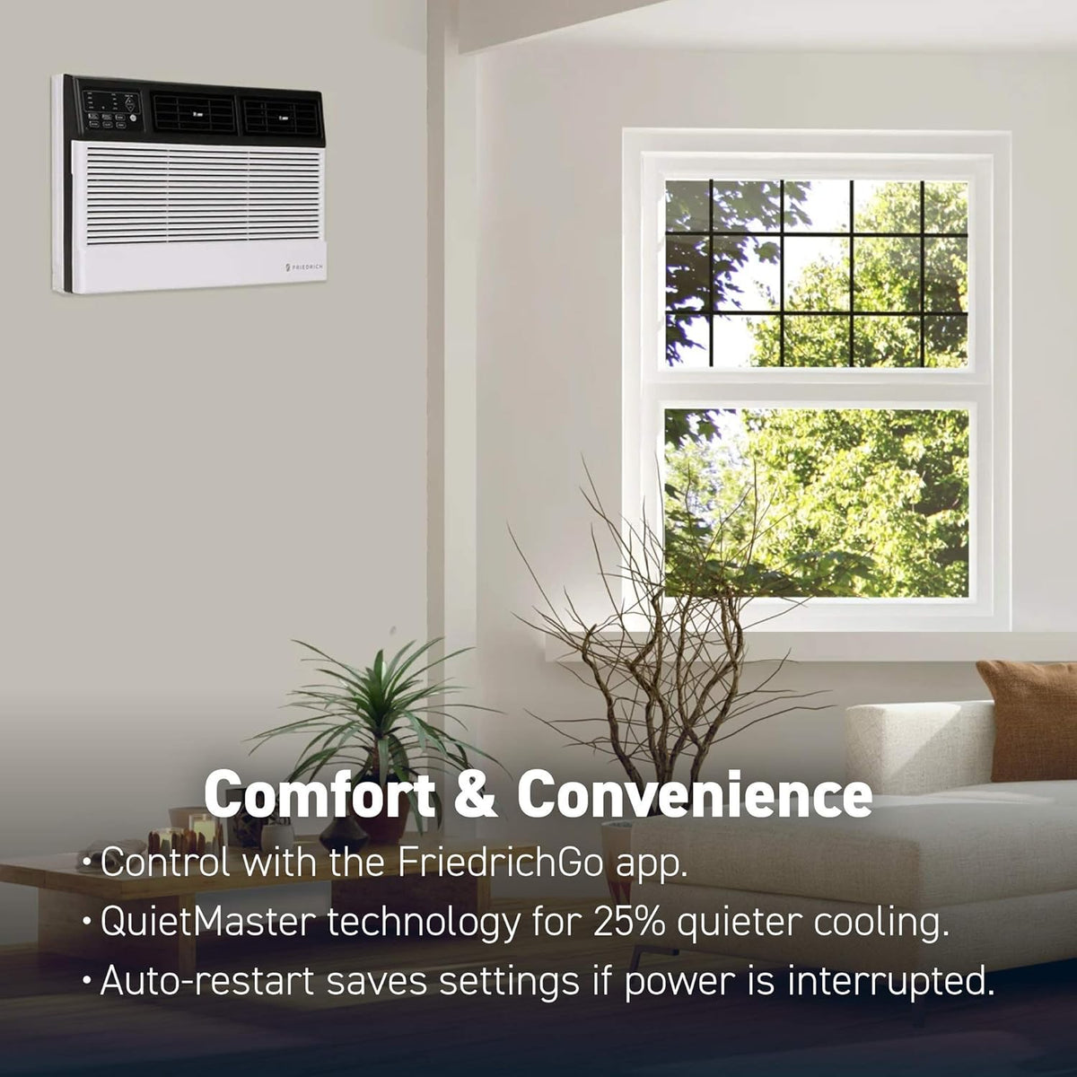 White 12000 BTU Heating Cooling Window Air Conditioner T4759