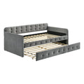 Fabric Twin Daybed with Trundle G305