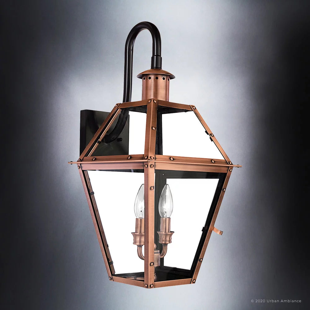 Outdoor Wall Sconce with Clear Glass C591635