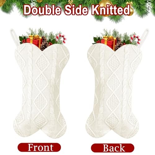 18 Inch Knitted Dog Christmas Stocking 3 Pack K760975