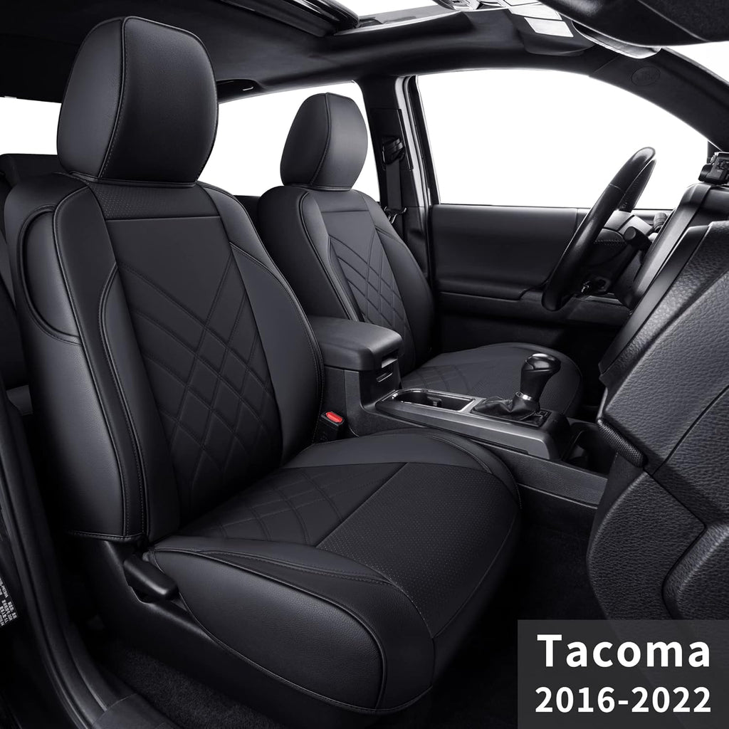 Black 2 pcs Tacoma Seat Covers Z1240