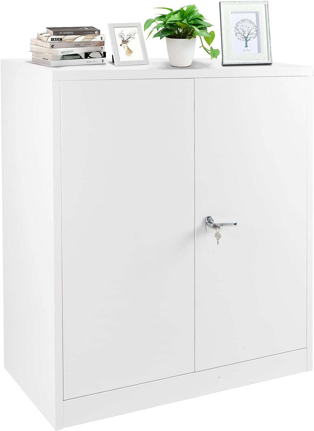 Lockable Metal Storage Cabinet with 2 Doors G560