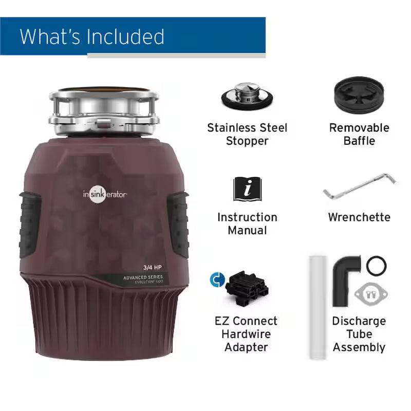 3/4 HP Continuous Feed Garbage Disposal G7971