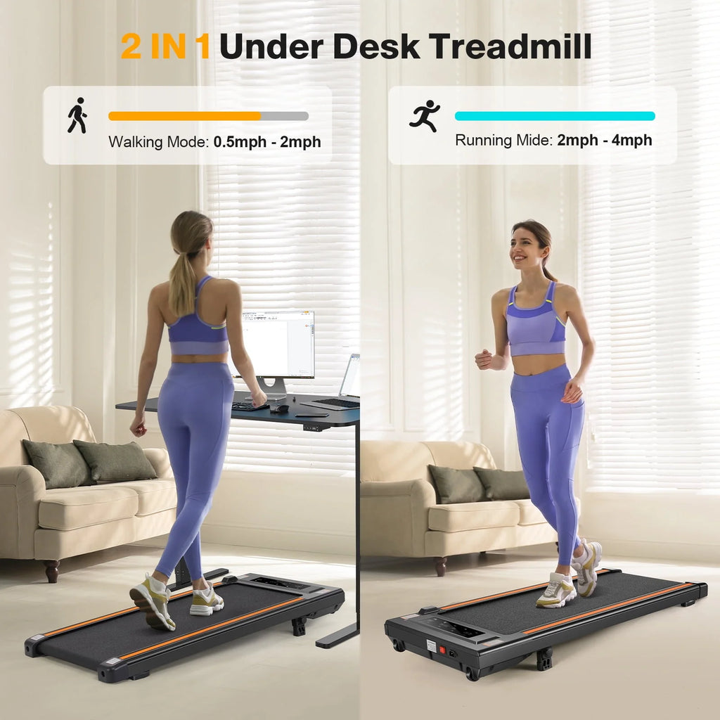 2.5HP Walking Pad Under Desk Treadmill with Remote Control S9494