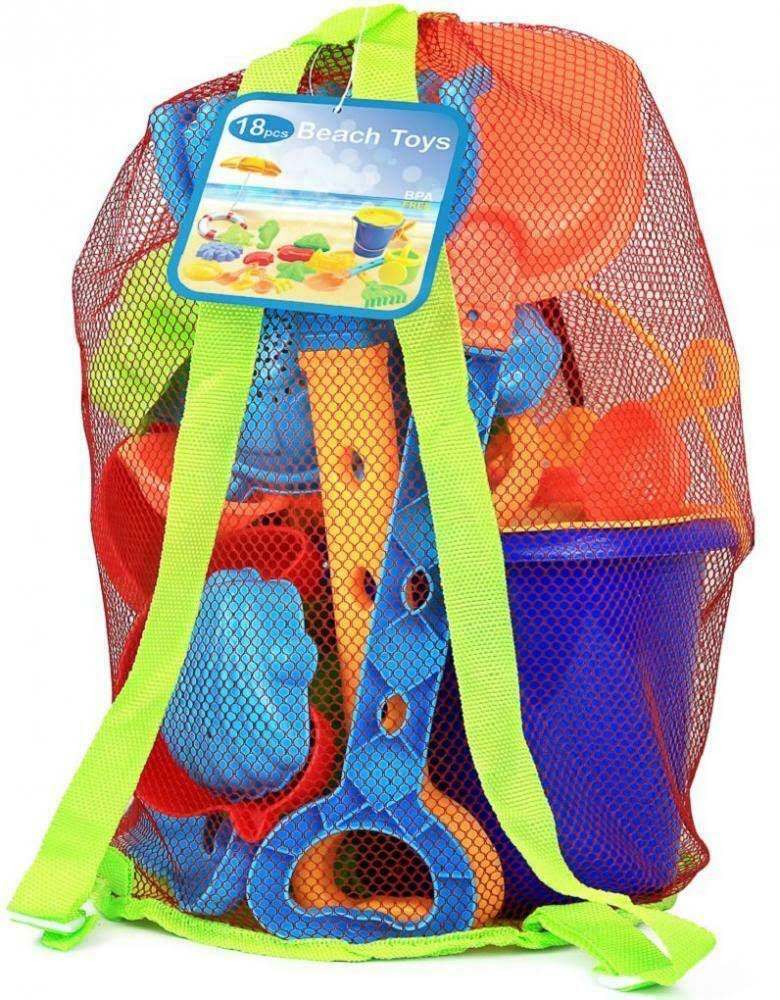 18 Piece Beach Sand Toy Set K219452