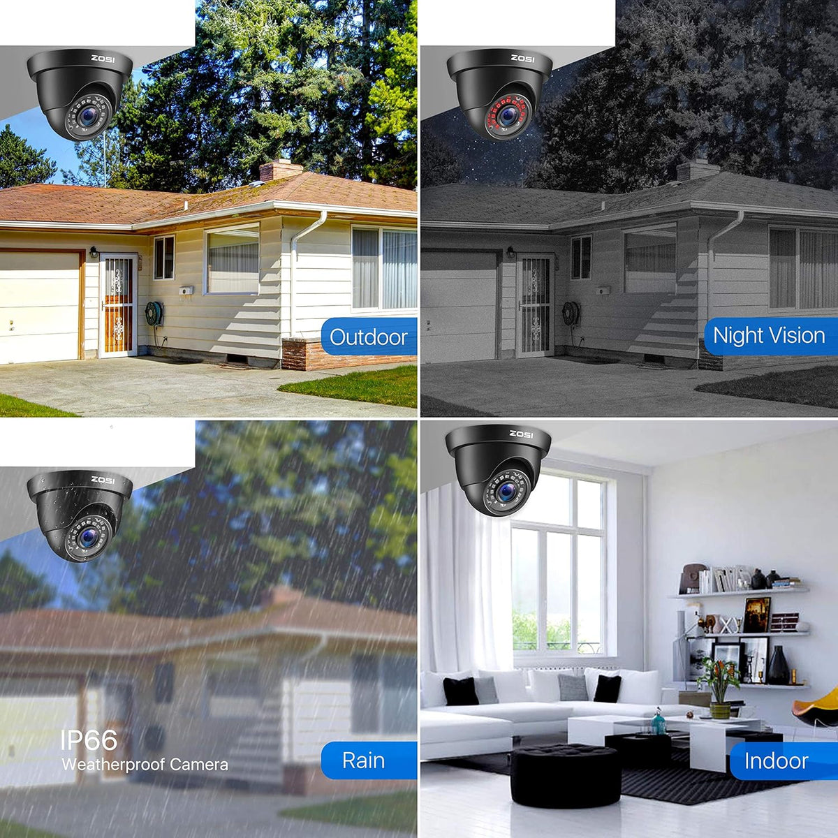 16 Channel 1080p Security Camera System with 2TB Hard Drive and 16 Dome Cameras T3689