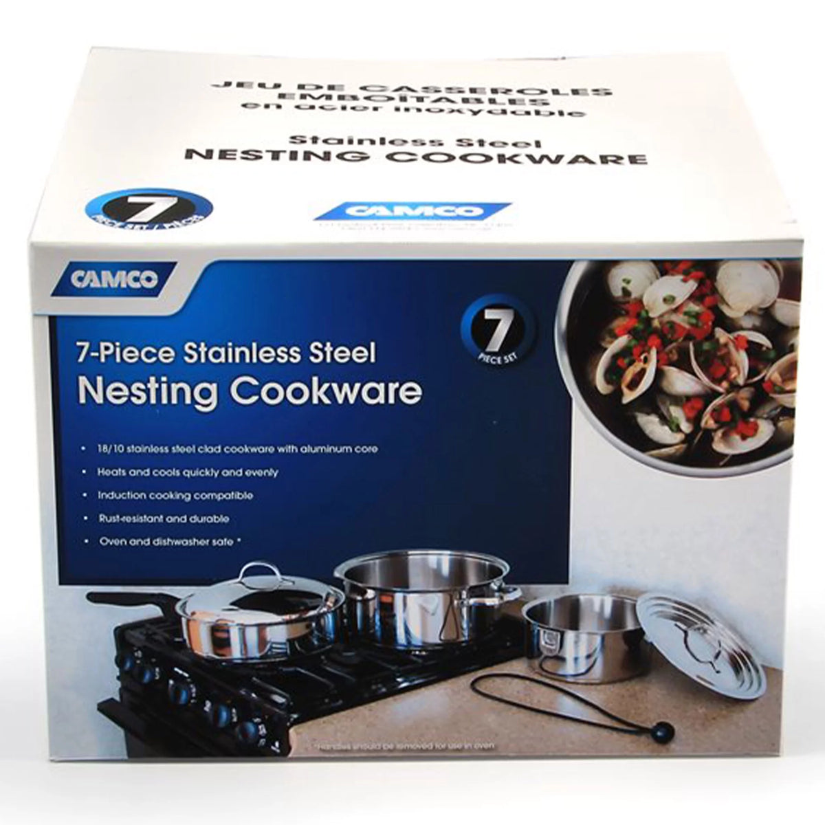7 Piece Stainless Steel Cookware Set O280887