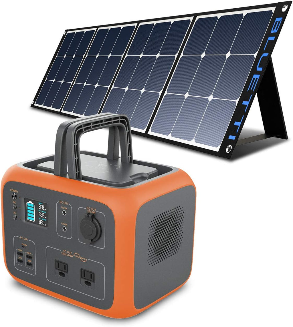 Portable Power Station with Solar Panel 500Wh Solar Generator Z240557