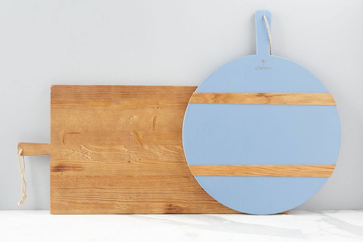 French Blue Round Charcuterie Board E402