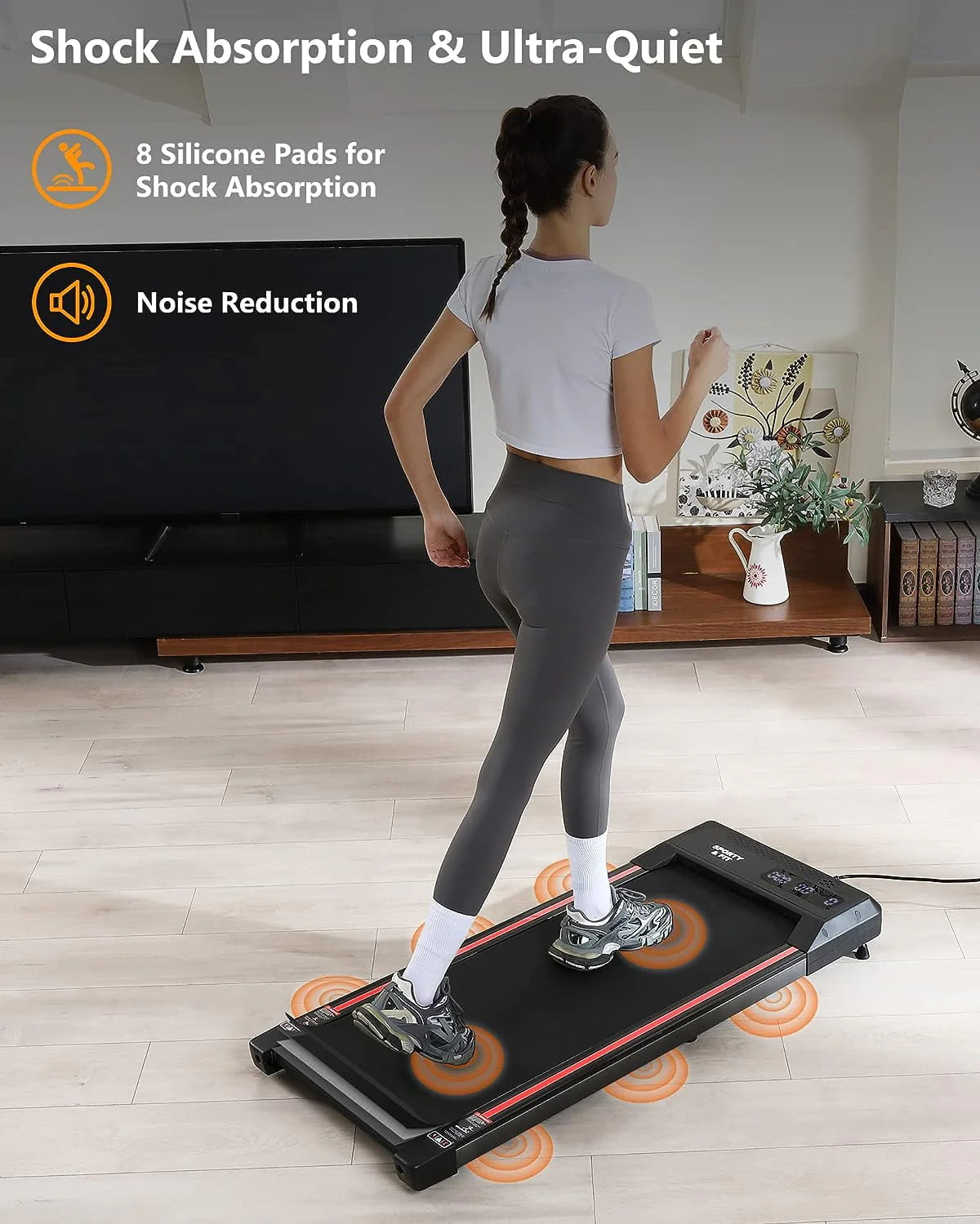 Electric Treadmill with LCD Monitor G58107