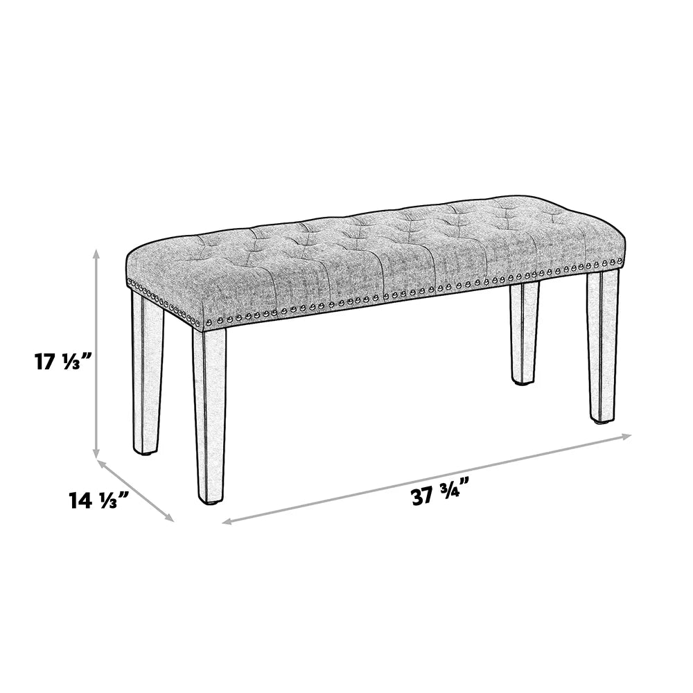 Upholstered Wood Bench X26504