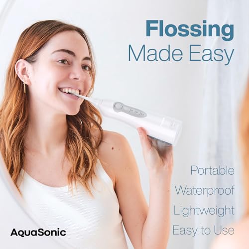 Cordless Rechargeable Waterproof Water Flosser with 5 Jet Tips Z301744