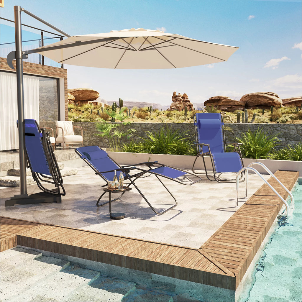 2 Pack Blue Zero-Gravity Chair M32601