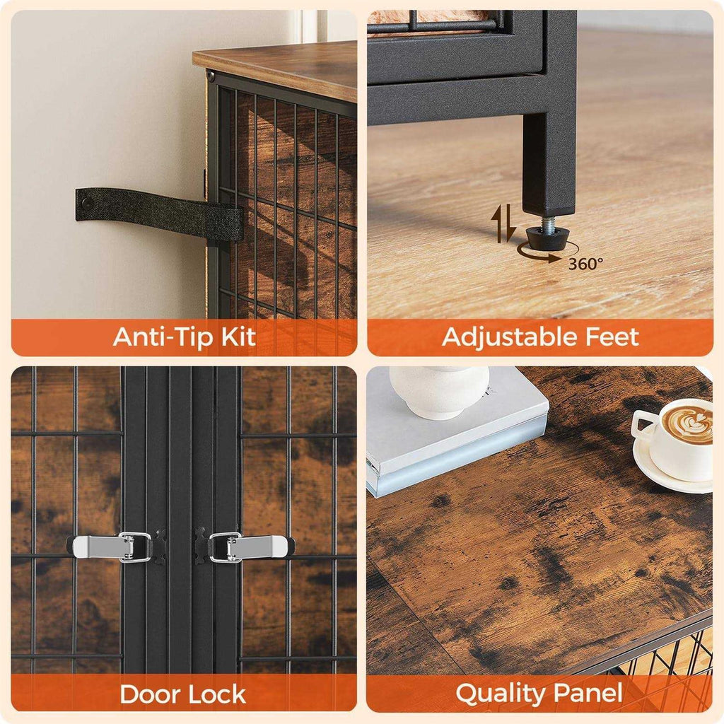 Dog Crate Furniture with Removable Divider C308