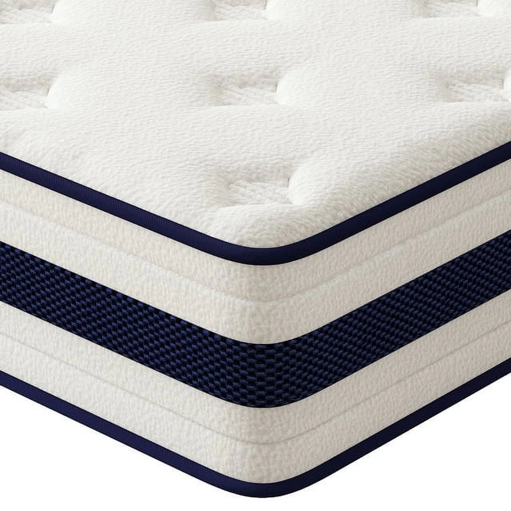 Queen 10 Inch Hybrid Memory Foam Mattress H4296