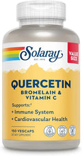 Quercetin Bromelain & Vitamin C 500mg Vegan 150 VegCaps Y4348