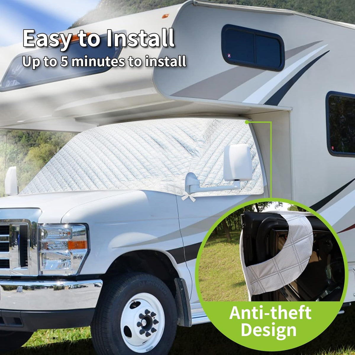 Travel Trailer Cover with Quick Side Door Access U114754
