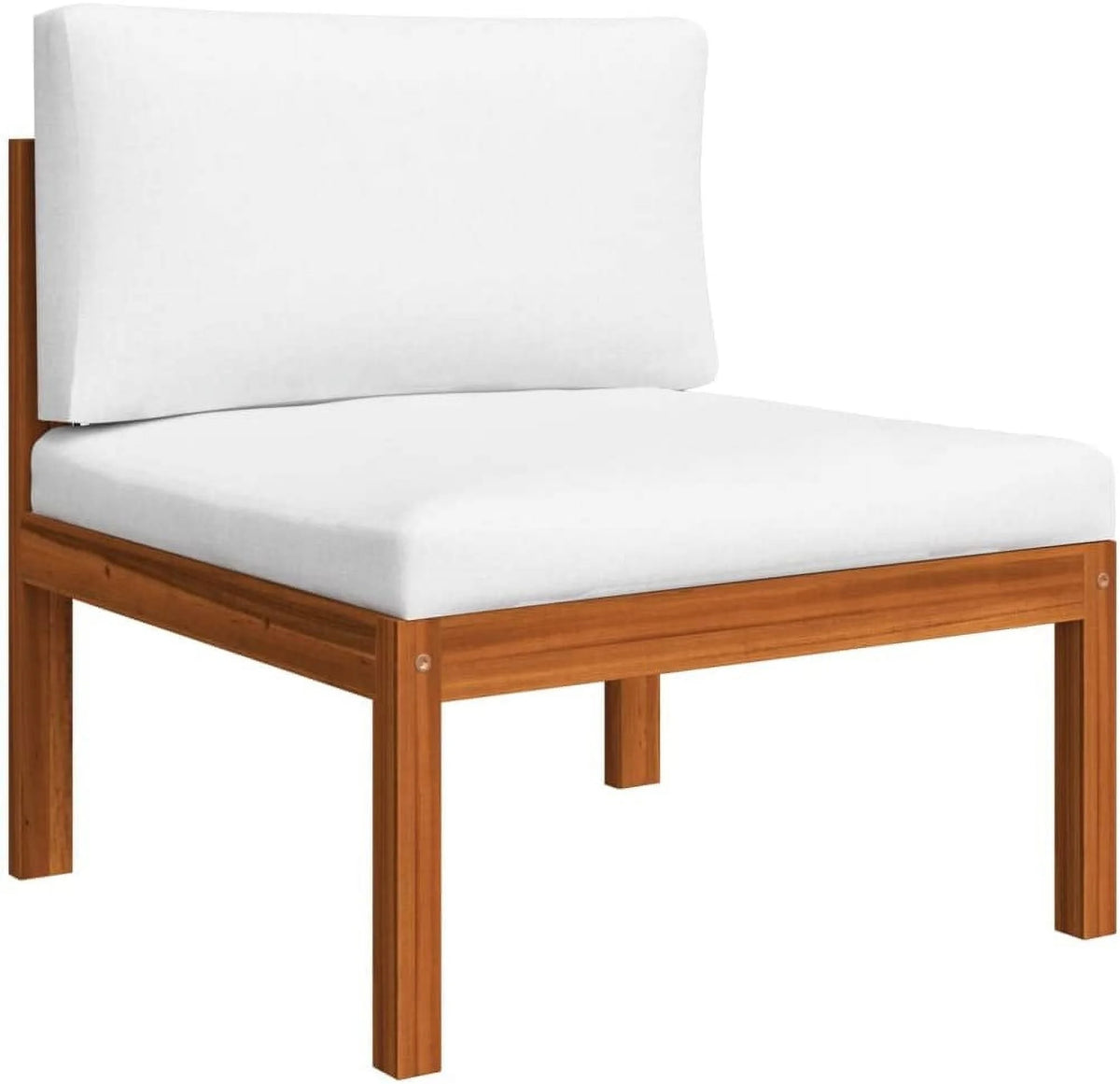 12 Piece Cream Solid Acacia Wood Patio Lounge Set X79807