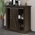 Rustic Storage Cabinet with Sliding Barn Doors L961