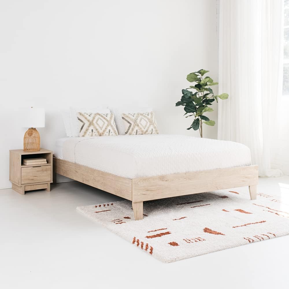 Full Mid-Century Modern Platform Bed R776