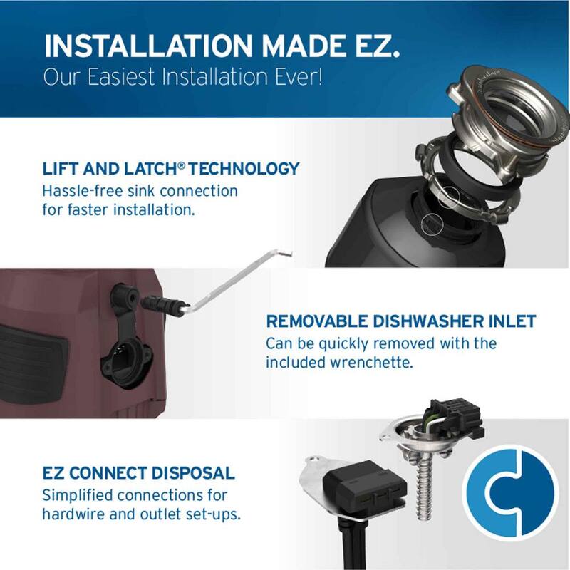 3/4 HP Continuous Feed Garbage Disposal G7971