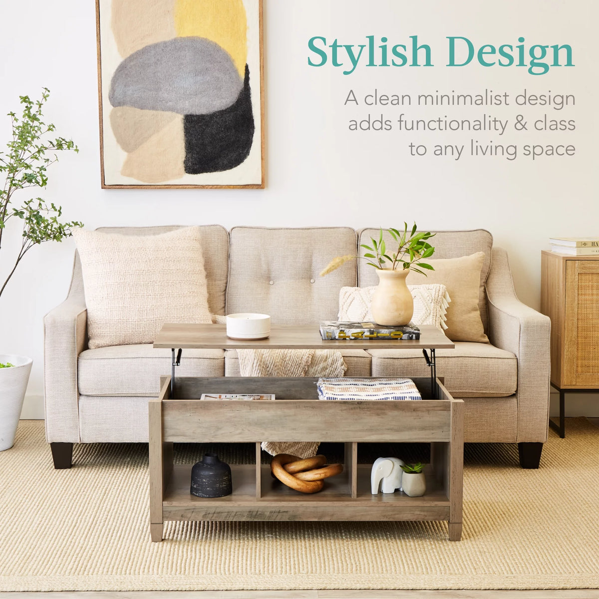 Lift Top Coffee Table with Hidden Storage K987368