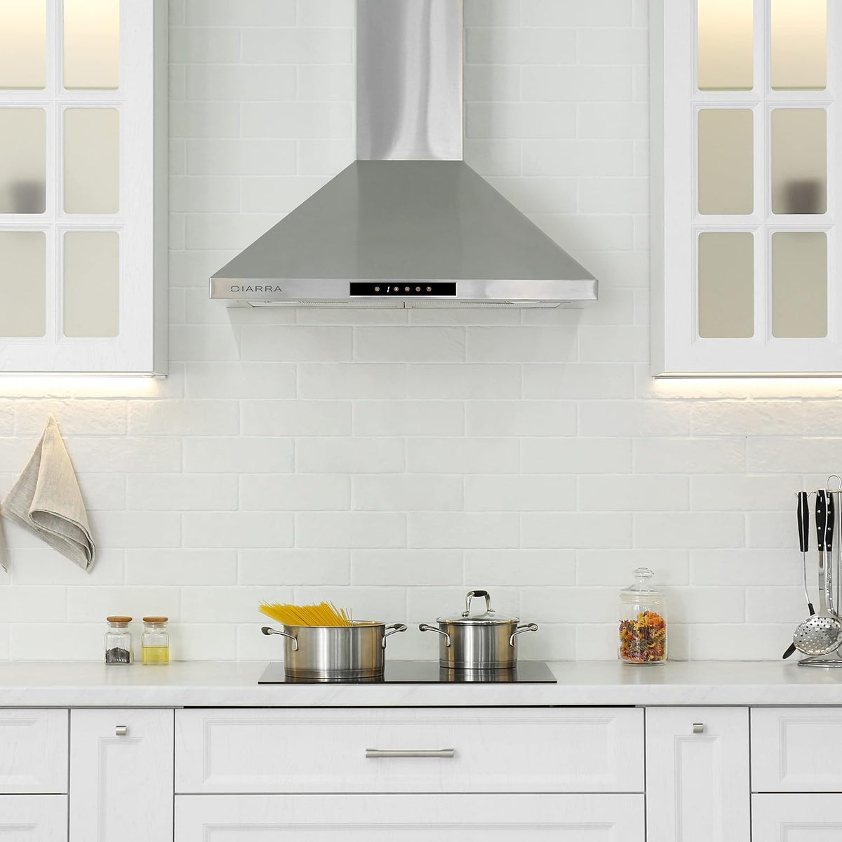 30 inch 450 CFM Convertible Wall Mount Stainless Steel Range Hood V82215
