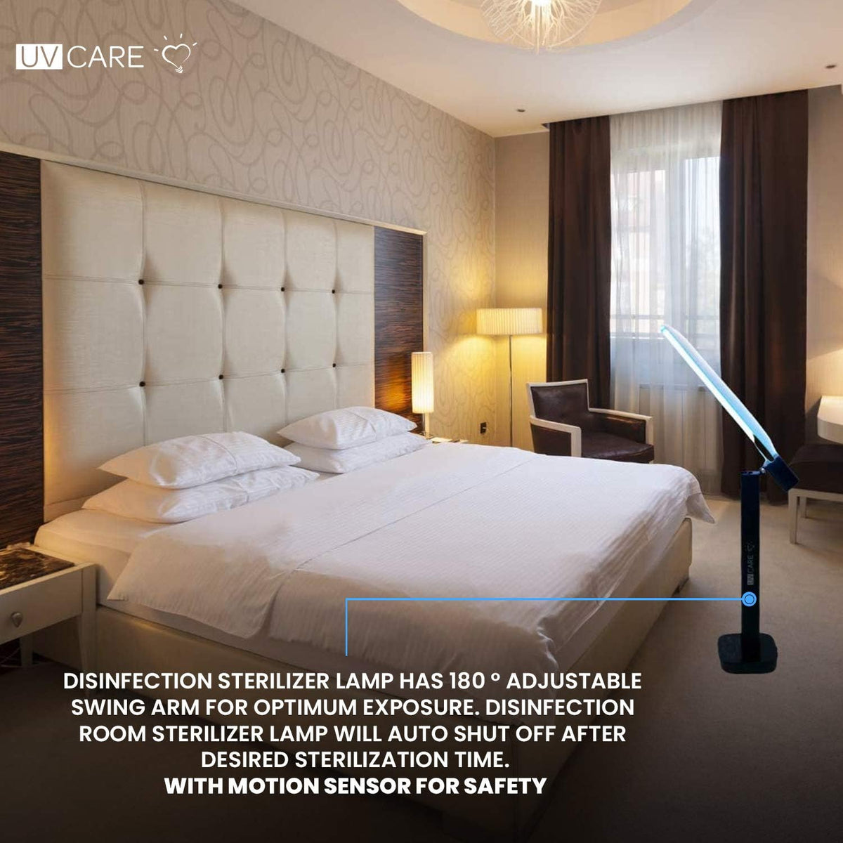 UV-C Sanitizer Lamp with Remote Timer L8873
