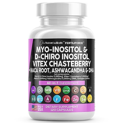 Myo-Inositol and Ashwagandha 120 Capsules Fertility Support Supplement P69754