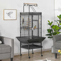 61-in Rolling Parrot Cage & Playtop C1804