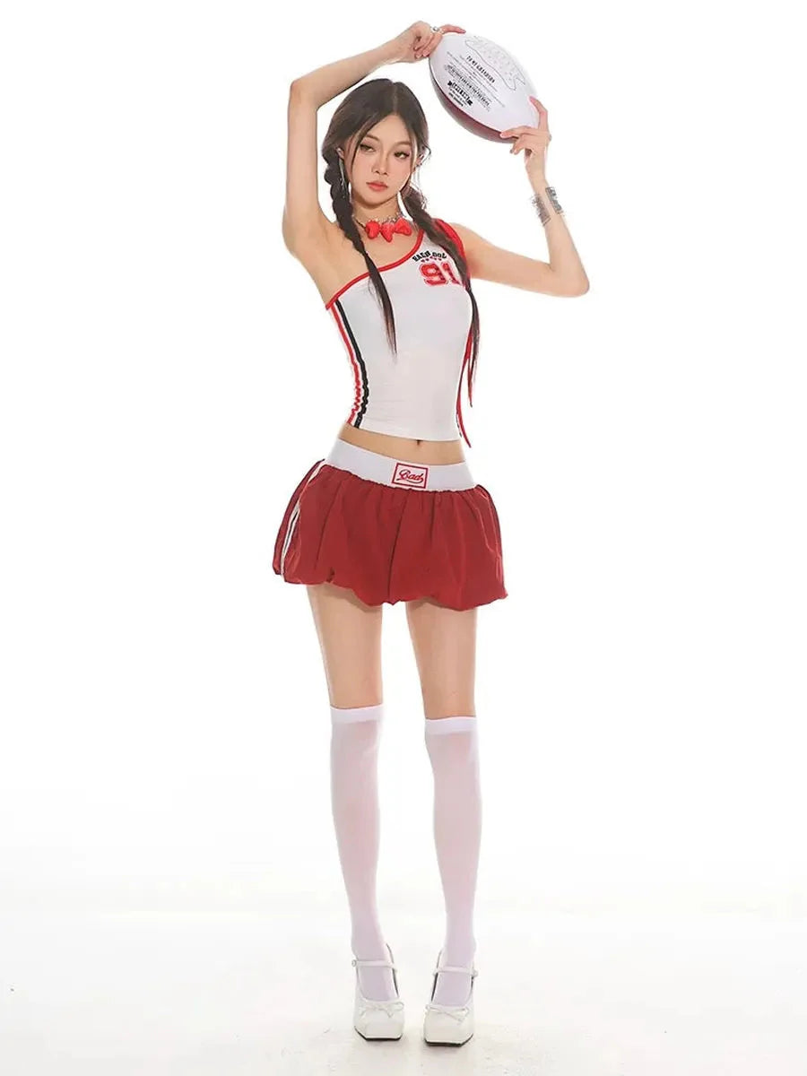 Red Bubble Skirt H947