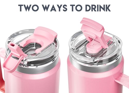 40oz Stainless Steel Vacuum Insulated Tumbler with Handle V10037