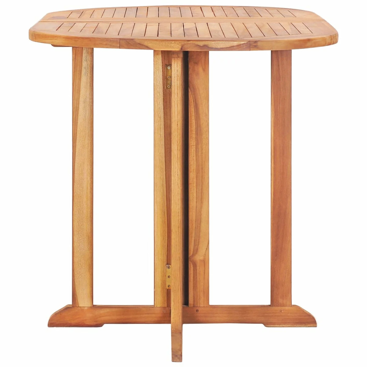 Folding Extendable Teak Wood Oval Outdoor Dining Table K232927