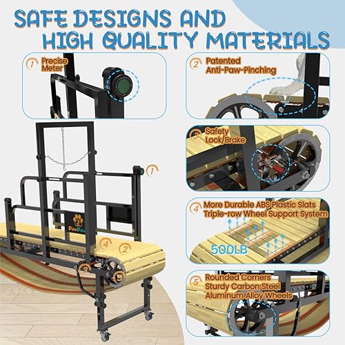 Large & Medium Dog Treadmill with Brake U662