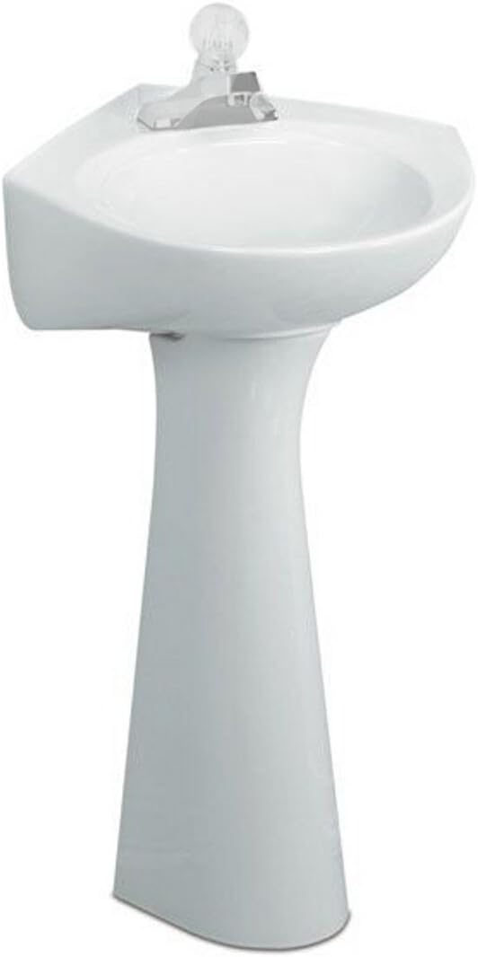 White Pedestal Lavatory Sink K65910
